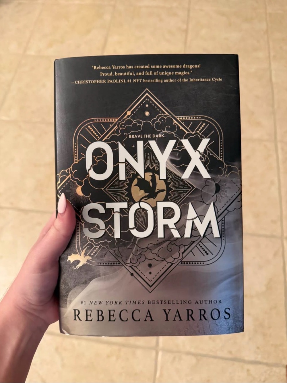 Onyx Storm by Rebecca Yarros - 1st Edition Sprayed edges -Hardcover